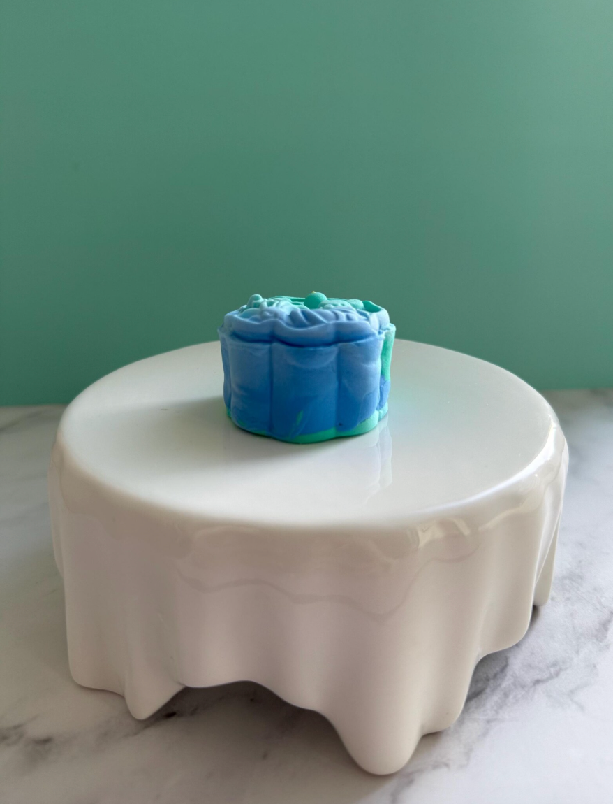 Rabbit in the Mooncake in Teal