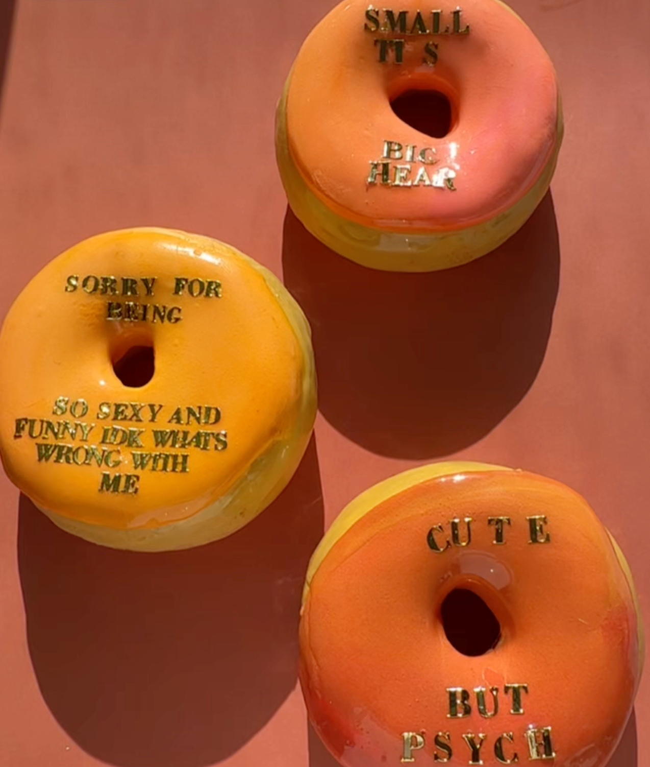 Gilded Letters Donut (Custom)