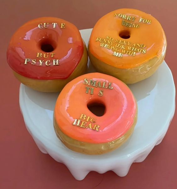 Gilded Letters Donut (Custom)