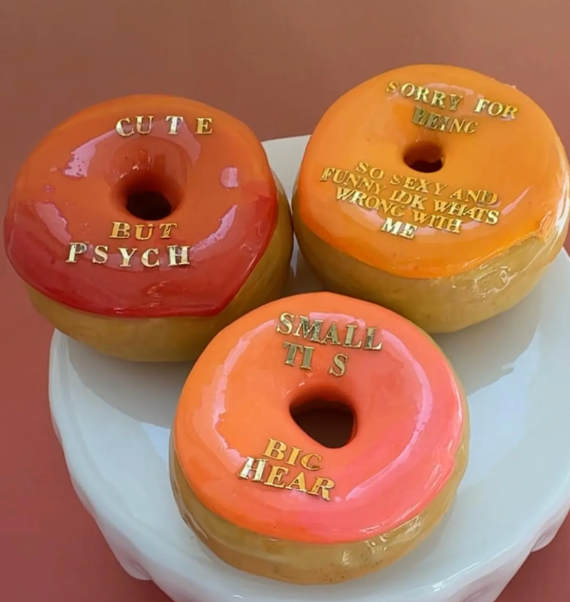 Gilded Letters Donut (Custom)