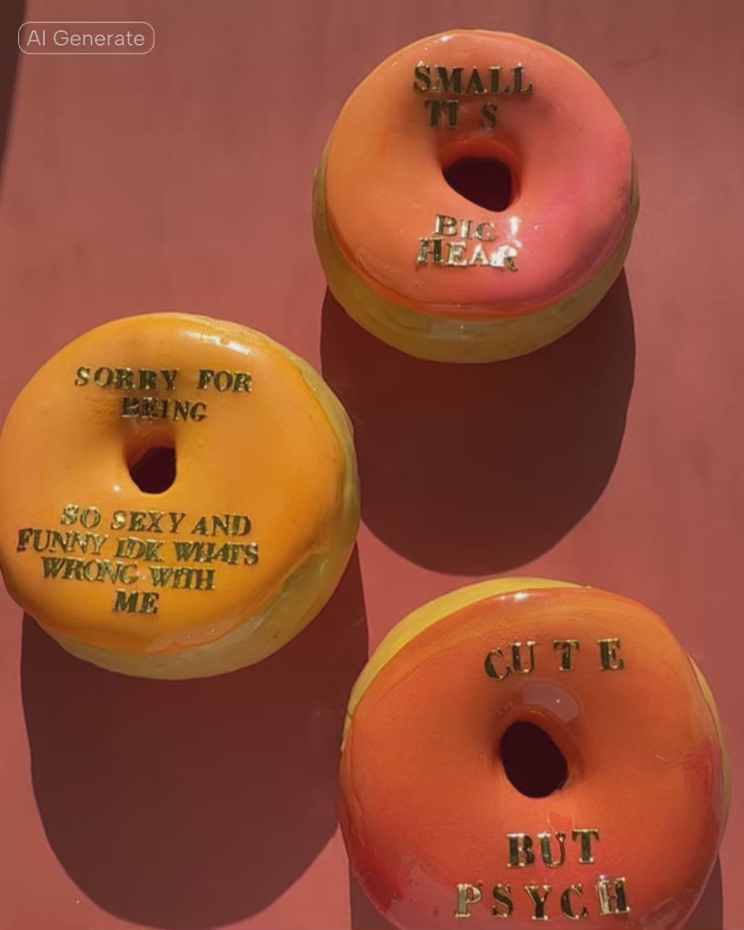 Gilded Letters Donut (Custom)